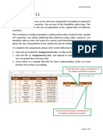 Assignment 11: MKCL Advanced Excel