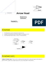 Arrow Head: (Engineering Dimension)