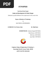 Synopsis: Study and Development of E-Bike Charger