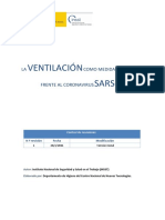 La Ventilación Como Medida Preventiva Frente Al Coronavirus SARS-CoV-2