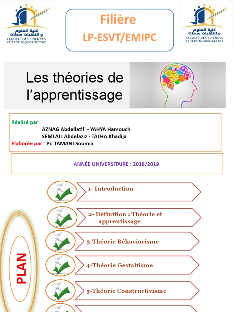 Les 5 Théories De L’Apprentissage – NPUOZJ