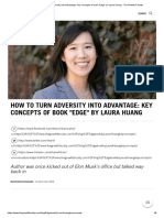 .Sales Pitch Realitieshow To Turn Adversity Into Advantage - Key Concepts of Book - Edge - by Laura Huang - The Growth Faculty