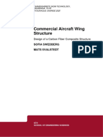 Commercial Aircraft Wing Structure: Design of A Carbon Fiber Composite Structure