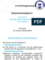 Chapter (10) Analysis of Statically Indeterminate Structures