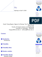 Discrete Probability: Discrete Structures For Computing On April 9, 2018