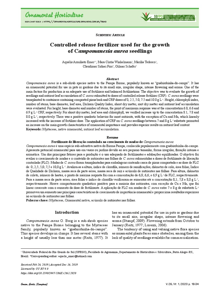 Controlled Release Fertilizer PDF