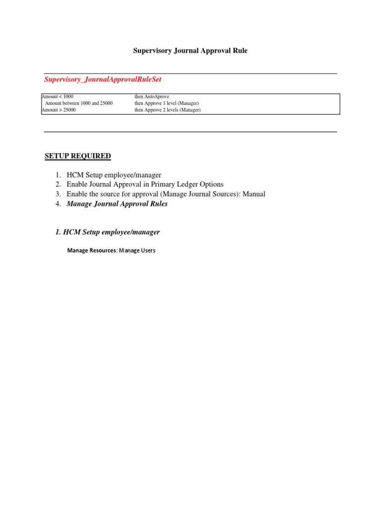 Supervisory Journalapprovalruleset Supervisory Journal Approval Rule
