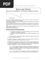 AFT Bizu Direito Do Trabalho