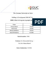 The German University in Cairo: Staffing & Development (HROB714)