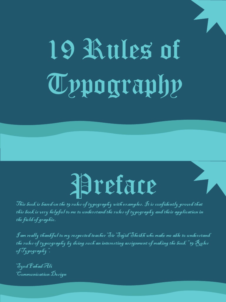 19 Rules of Typography in 40 Characters | PDF | Typography | Typefaces