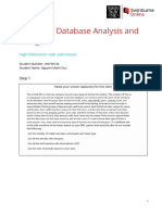 INF10002 Database Analysis and Design: High Distinction Task Submission