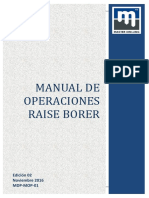 72. Manual de Operaciones Raise Borer