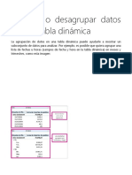 Agrupar o Desagrupar Datos en Una Tabla Dinámica