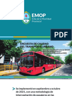 Presentación EMOP - Encuesta de Calidad Transporte 2021