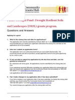 Future Drought Fund Drought Resilient Soils and Landscapes Questions and Answers - 0 - 0