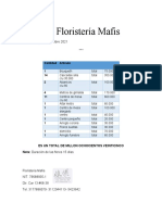 Cotizacion FloristeriaMafis