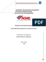 Proyecto de Investigación Sobre La Contaminación Sonora PDF