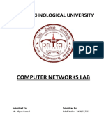 Computer Networks Lab: Delhi Technological University