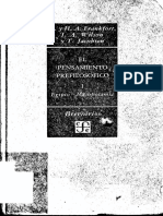 Frankfort, Wilson, Jacobsen - El Pensamiento Prefilosófico. I. Egipto y Mesopotamia