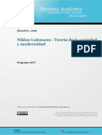 Niklas Luhmann Teoría de La Sociedad