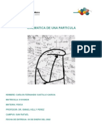 CINEMATICA DE UNA PARTICULA