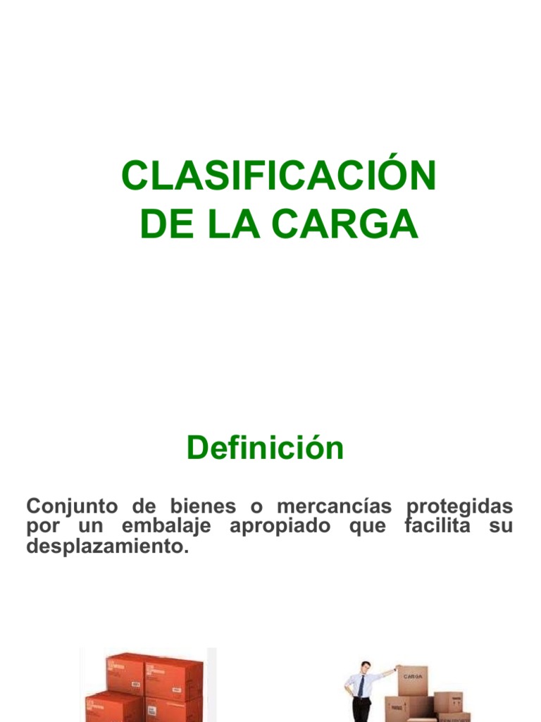 Clasificacion de La Carga PDF