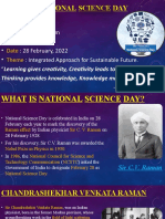 National Science Day: Name Class Date Theme