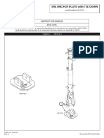 Uni Anchor Plate With Tie Down: Instruction Manual