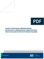 Zasady Podlegania Ubezpieczeniom Społecznym I Ubezpieczeniu Zdrowotnemu Oraz Ustalania Podstawy Wymiaru Składek