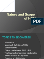 Nature and Scope of HRM