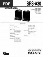Sony SRS-57 Service Manual | PDF