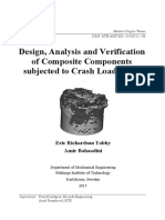 Design Analysis and Verification of Composite Components Subjected To Crashe Load Cases