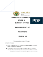 2022 March Grade 10 Marking Guideline F