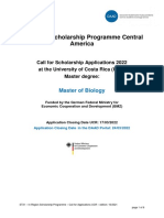 In-Region Scholarship Programme Central America