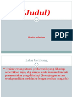 X-1 SISTEMATIKA Penulisan Proposal Metlit