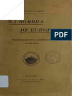 Agorio, Adolfo - La Sombra de Europa (1917)