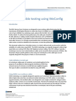 SHDSL Cable Testing Using Weconfig