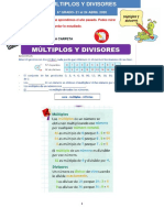 MULTIPLOS Y DIVISORES - PDF Versión 1