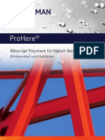 ProHere. Wässrige Polymere Für Metall-Beschichtungen. Bindemittel Und Additive