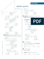 Ficha Habilidad operativa - 5to primaria