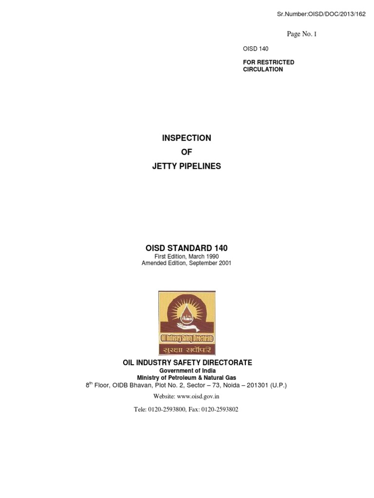 Oisd STD 140 | PDF