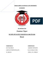 Seminar Paper: Scope of Patent Rights