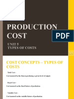 Unit 5 - Cost Concepts