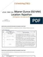 Scheduling Procedure-Bikaner-350 MW (Sunce)