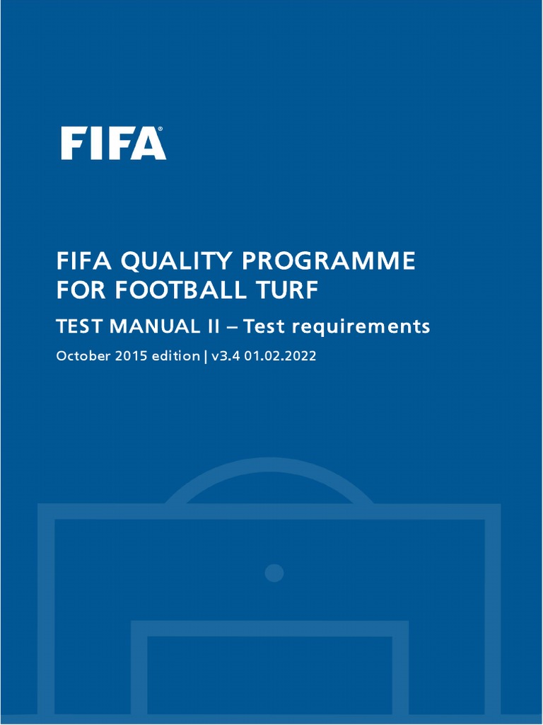 FIFA Quality Programme for Football Turf | PDF | Wear | Association ...