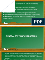 Determining Character or Personality Types