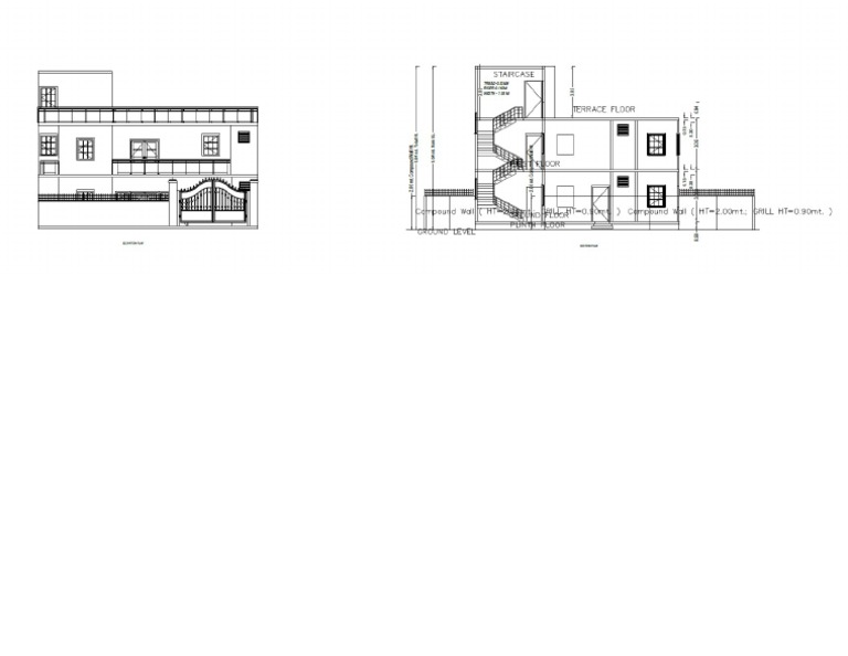 Elevation & Section Plan | PDF