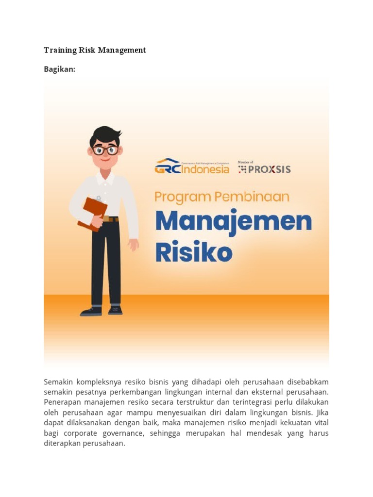 Training Risk Management | PDF