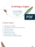 Scientic Writing in English (Handout)