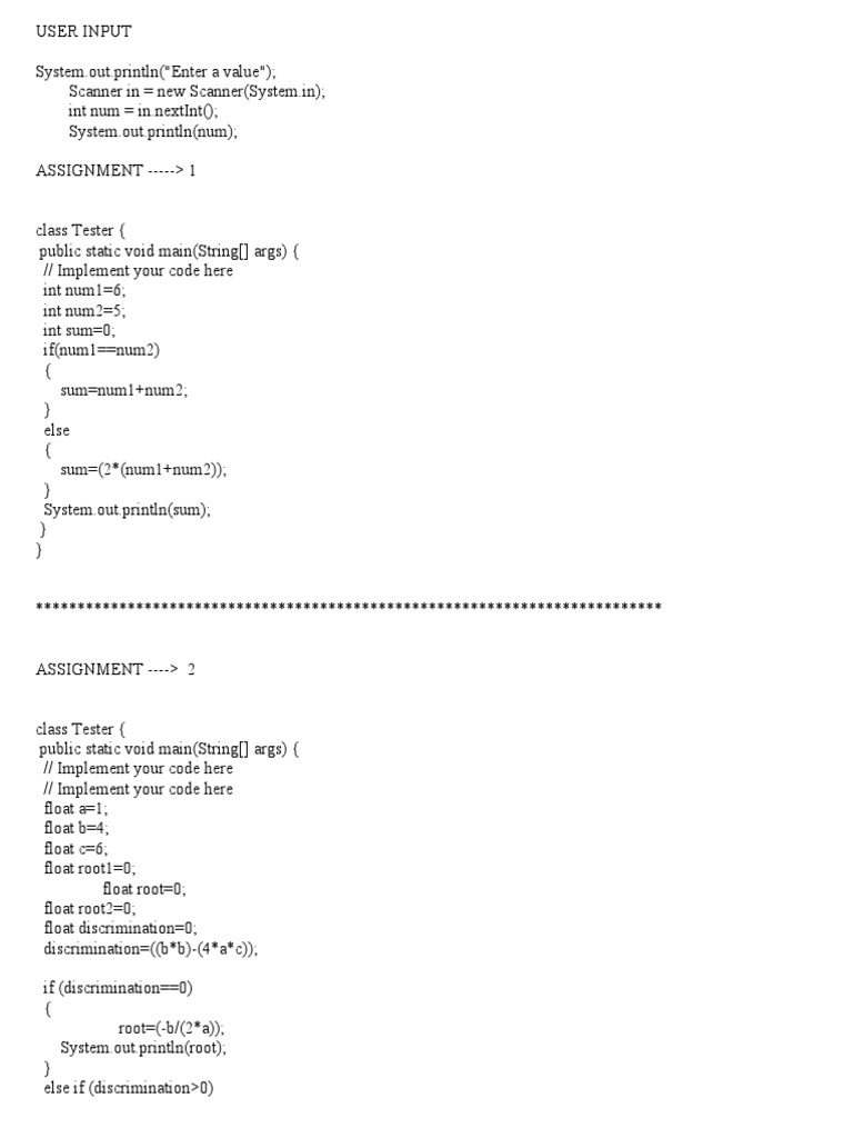 Java Assignment | PDF